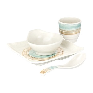 Wholesale Custom Printed Melamine Western Dinnerware Sets Promotional Tableware for Restaurant Hotel Factory Supply