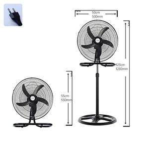 Chất lượng cao 18 inch Nhựa đứng <span class=keywords><strong>Fan</strong></span> cơ khí Bảng điều khiển góc rộng dao động <span class=keywords><strong>3</strong></span> trong <span class=keywords><strong>1</strong></span> dọc người hâm mộ - Product Image 2