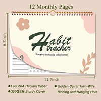 Calendrier de suivi des habitudes avec logo personnalisé Myway Nouveau design Inspirational Habit Journal planner Habit Tracker pour le bureau Vente en gros