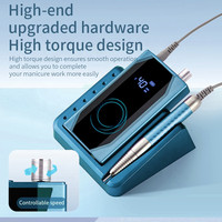 2032 AT-NDB-181 OEM Rechargeable 6000mAh Gleamy 40000 tr/min Brushless Professionnel Portable Forte E Lime Nail Drill Machine