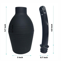 Seringue d'irrigation vaginale et anale en PVC grande capacité, nettoyeur anal, jouet sexuel pour le nettoyage anal