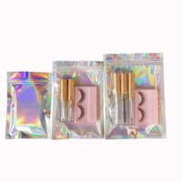 Sacs en plastique transparents refermables et résistants à l'humidité avec impression en gravure pour crème pour les yeux, maquillage, masques faciaux - Sacs à fermeture éclair personnalisables