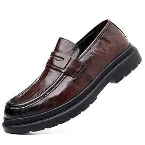 Chaussures en cuir véritable rétro formelles pour hommes haut de gamme, design luxueux pour les affaires, vente chaude, chaussures Oxford confortables en maille, durables - Product Image 5