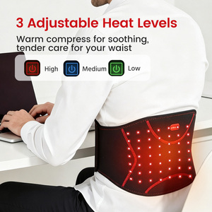 <span class=keywords><strong>Ceinture</strong></span> <span class=keywords><strong>de</strong></span> soutien lombaire chauffante intelligente à lumière rouge avec minuterie 45 min et chargement Type-C pour le soulagement des maux <span class=keywords><strong>de</strong></span> <span class=keywords><strong>dos</strong></span> lors <span class=keywords><strong>de</strong></span> longues journées <span class=keywords><strong>de</strong></span> travail assis - Product Image 1
