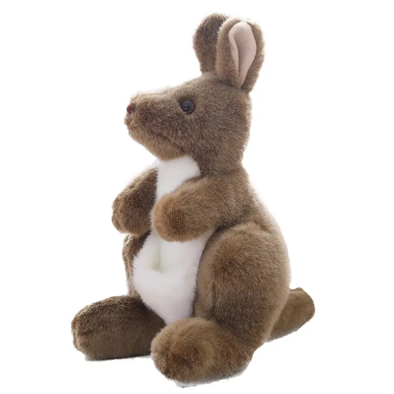 CE/ASTM 2024 Wholesale Customized Plush Kangaroo Toys Stuffed Animals Toys Plushies Cute Fluffy Kangaroo Comforting Baby
