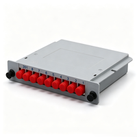 Répartiteur de Fibre Optique PLC LGX Box 1*4 1*8 1*16 FTTH avec Connecteurs FC UPC/APC, Répartiteur de Fibre Optique Type Cassette 1*16