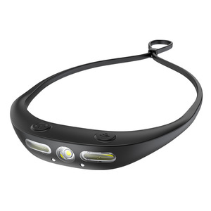 Lampe frontale étanche en silicone COB à capteur de mouvement transfrontalier, rechargeable par USB, double source lumineuse, haute intensité pour l'extérieur - Product Image 5