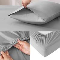 Ensembles de draps King Size nouveau design literie vente en gros ensembles de draps en microfibre draps