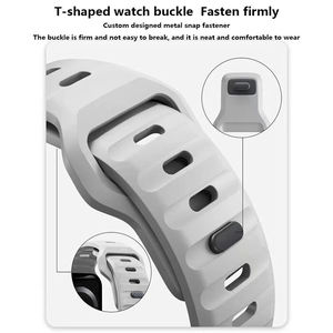 Bracelet Upro pour Apple Watch 38 44 42 41 45MM, vente en gros, bracelet de montre en silicone sport classique de haute qualité pour Apple Watch 7 6 5 4 SE - Product Image 4