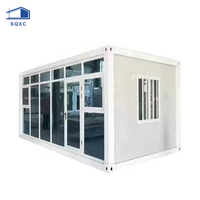 Maison conteneur modulaire démontable et respirante de 20 pieds et 40 pieds, étanche, résistante aux tremblements de terre et aux ouragans, pour hôtel