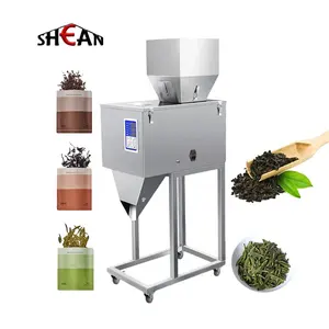 Semi automatic granule tea powder rice grains flour sugar nuts peanuts beans packing automatic filling machine