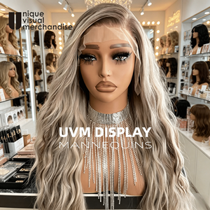 Tête de Mannequin Femme Noire Réaliste avec Épaules pour Présentation de Perruques - Idéale pour le Maquillage et la Mode - Product Image 1