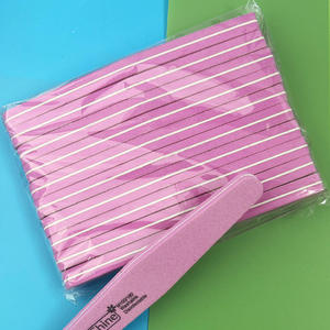 Vente en gros usine : Lime à ongles professionnelle double face 100/180, éponge longue, polissoir et ponçage, avec logo personnalisé, pour outils à ongles - Product Image 2