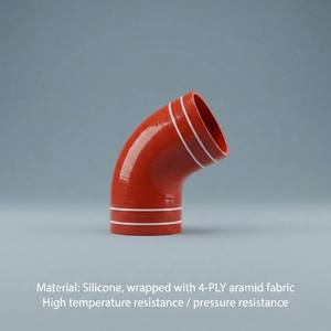Manguera de Silicona Reforzada <span class=keywords><strong>Premium</strong></span>, Tubería CAC para Lado de Alta Temperatura, Revestimiento Resistente al Aceite FKM, Alta Presión de Trabajo, Diseño OEM Personalizable - Product Image 3