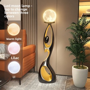 <span class=keywords><strong>Lampe</strong></span> sur pied LED en résine noire, blanche et or, style luxe léger, sculpture artistique nordique, pour la maison et l'hôtel - Product Image 1