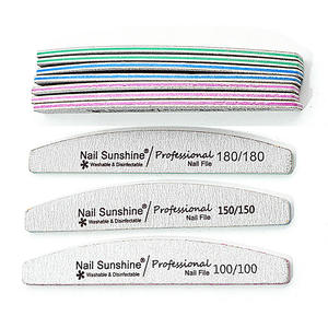 SunelPort Lima <span class=keywords><strong>de</strong></span> Uñas <span class=keywords><strong>de</strong></span> Esponja Eva <span class=keywords><strong>de</strong></span> Doble Cara, Grano Fino, Multifacética, Herramienta Auxiliar <span class=keywords><strong>de</strong></span> Manicura para Principiantes, Forma <span class=keywords><strong>de</strong></span> Media Luna y Diamante - Product Image 2