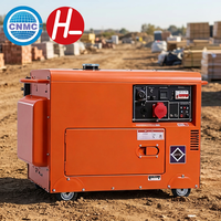 Mobiler Einphasiger Vierleiter-Dieselgenerator 8,5KVA 10KW 60Hz ATS Geräuscharm Schallgedämmt Wassergekühlt mit Rädern