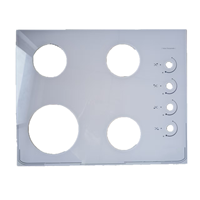 Table de cuisson à gaz résistante aux hautes températures avec panneau en verre trempé