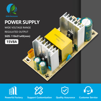 Fuente de Alimentación Conmutada de Marco Abierto de 15V 8A 120W, AC a DC, Placa Controladora LED para Iluminación de Seguridad CCTV