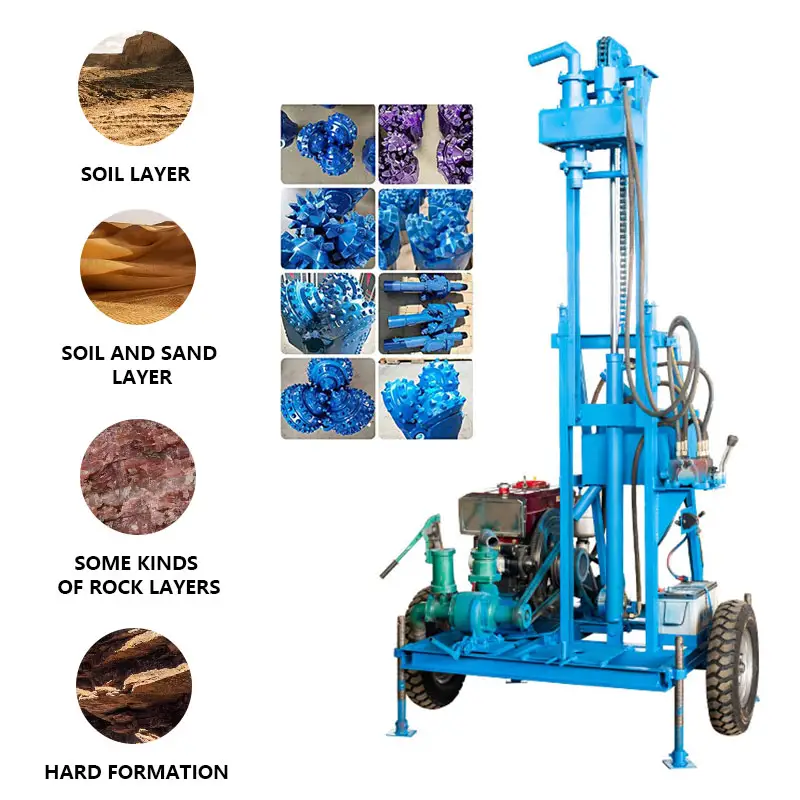 Mounted Crawler Boring Ground Hydraulic Rent a Rig Water Well Drill Machine Prices in Pakistan