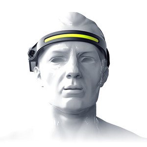 Full-View Inductive COB Silicone <strong>Headlamp</strong> Rechargeable LED <strong>Headlamp</strong> for Camping Night Running Night Fishing - Product Image 2