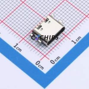 HYCW446-USBC06-680B USB Connector SMD Connector ( Connector Type: Type-C )( Gender: Female )( Mounting Type: Sink Board ) - Product Image 1