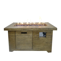 Cheminée d'extérieur au gaz moderne de 50000BTU, table de jardin pour décoration, chauffage d'extérieur de 50000BTU
