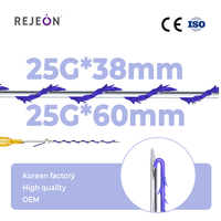 R Rejeon 25g 38/60mm Mini Cog Screw Thread Los Hilos PDO/PCL/PLLA Coréen ISO/CE pour l'esthétique et la formation, OEM/ODM disponible