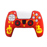 Coque de protection en silicone avec poignées pour manettes DualSense PS5 et joysticks offerts