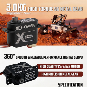 <span class=keywords><strong>Servo</strong></span> Digital Micro Metálico XQ Power de 7.4V, 3kg-cm de Torque, 9g de Peso, con Velocidad Rápida de 0.07 Segundos y Respuesta Rápida, <span class=keywords><strong>Mini</strong></span> <span class=keywords><strong>Servo</strong></span> RC - Product Image 5