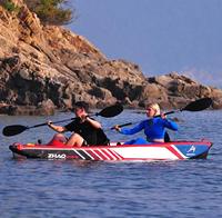 Kayak gonflable de pêche de nouvelle génération de 4,1 m, 2 places, pour lacs et rivières, kayak pour 2 personnes, K2, kayak océanique
