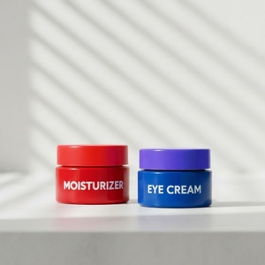 Luxurious Premium 5g 15g 20g 30g 50g 60g 100ml Matte Black Glass Bottle Body Butter <b>Jar</b> Cream <b>Jar</b> with White Lids - Product Image 2