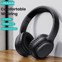 Headset Gaming USAMS YG23 Baru, Tahan Air, Nirkabel, Peredam Kebisingan, 40 Jam Putar Musik