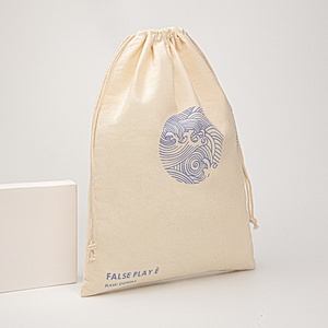 Thân Thiện Với Môi 100% Bông Bụi Dây Kéo Túi Cho Quần Áo Mỹ Phẩm Đồ Trang Sức Có Thể Tái Chế Cho Vớ Sử Dụng - Product Image 3