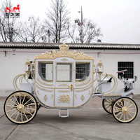 Calèche royale électrique, calèche tirée par des chevaux, calèche électrique sans chevaux Cendrillon, calèche touristique pour les défilés et les visites