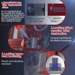 WAN Jian 222 243 271 272 277 290 cường độ cao đa chức năng dầu và nhiệt độ kháng vít keo threadlocker - Product Image 4