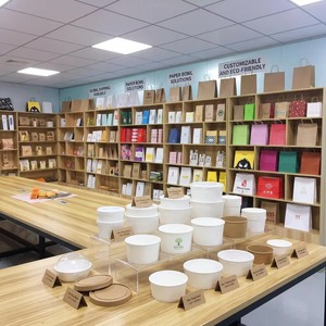 Disposable Kraft Paper Bowls Aluminum <b>Foil</b> Heatable Paper Food Bowl Square & Round Paper Salad Bowl With Custom Printing - Product Image 4