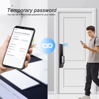 Cerradura Inteligente SMT P7 con Wi-Fi, Reconocimiento Facial 3D, Control por Aplicación Tuya, para Puertas de Aluminio/Latón/Madera/Acero/Acero Inoxidable