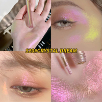 En gros : Enlumineur, Eyeliner, Fard à paupières liquide végétalien, à paillettes lisses, haute pigmentation, effet scintillant, caméléon, métallique, lumineux, clair et foncé