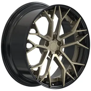 Customized Luxury Monoblock 2 Piece Forged Alloy Wheels For High End Racing Cars