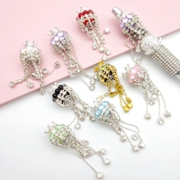 51218 luxe strass couronne gland fantaisie perles pour stylo bricolage perles avec diamant chaîne téléphone fabrication de bijoux accessoires