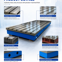 Nouvelle table de soudage en fonte robuste à rainures en T, établi industriel de précision, plateforme d'inspection, usinage CNC personnalisé