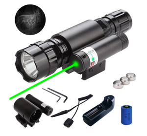 Combinatie Zaklamp <span class=keywords><strong>Laser</strong></span> Zicht Voor Buiten Schieten En Jacht Activiteiten Afneembaar Rood Groen Zicht - Product Image 4