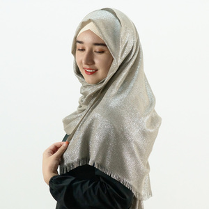 <span class=keywords><strong>Foulard</strong></span> de luxe en satin voile Kashkha, châle de soleil scintillant, hijab, mode bangladaise, écharpe en fausse soie personnalisée, grande taille 200*100cm, Dubaï - Product Image 4