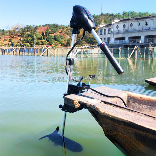 Trolling Motor for Boat Foldable 60lbs Electric Outboard Trolling Motor Stainless Steel Shaft Boat Engine Outboard Motor