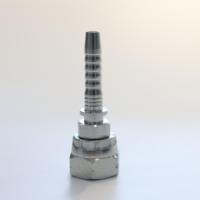 Forged Hex Crimp selang adaptor Lurus pipa konektor Hexagon BSP perempuan selang pas puting Fitting adaptor hidrolik