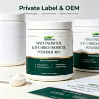 Poudre d'Inositol Myo-Inositol et D-Chiro Inositol en marque blanche OEM 40:1 – Complément alimentaire quotidien pour la santé féminine
