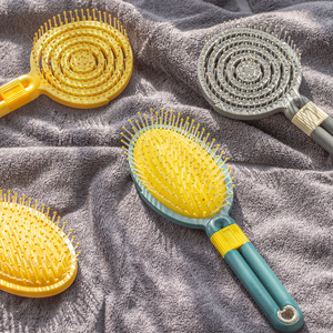 Spazzola per Capelli con Cuscino d'Aria Personalizzabile, Districante, Ventilata, con Setole in Nylon Traspiranti, per Capelli Bagnati o Asciutti, Ricci, da Salone, Massaggiante, per Donne - Product Image 3