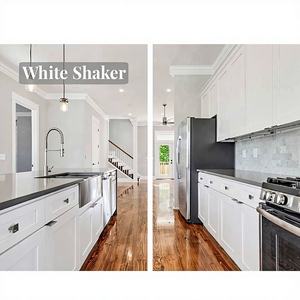Fournisseur d'armoires de cuisine certifié KCMA, directement de l'usine, style Shaker, armoires RTA, charnières en contreplaqué, glissières de tiroir, sans MOQ, pas de quantité minimale de commande. - Product Image 1
