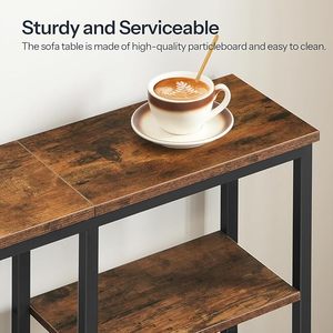 Bán buôn công nghiệp phong cách bằng gỗ hẹp Skinny giao diện điều khiển bảng gỗ phía sau sofa couch bảng - Product Image 3